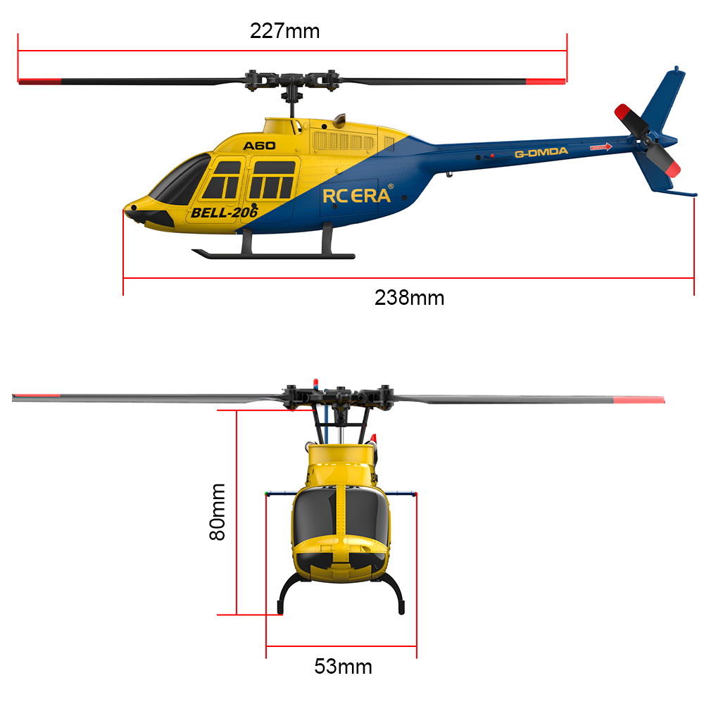 RC ERA A60 4CH Elicottero Scal - Rc Helicopter Gyro recensione e prezzo