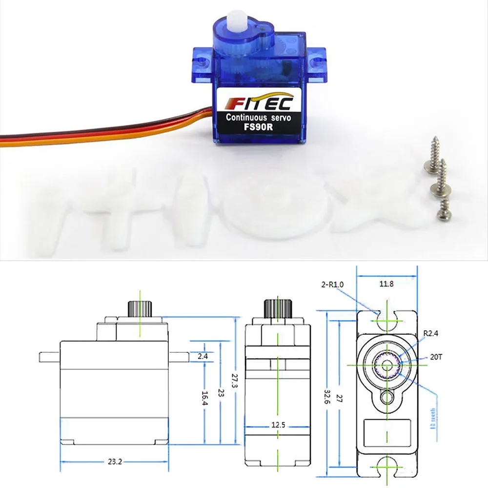 Feetech Mini FS90R Micro Servo - Rc Helicopter Motor recensione e prezzo
